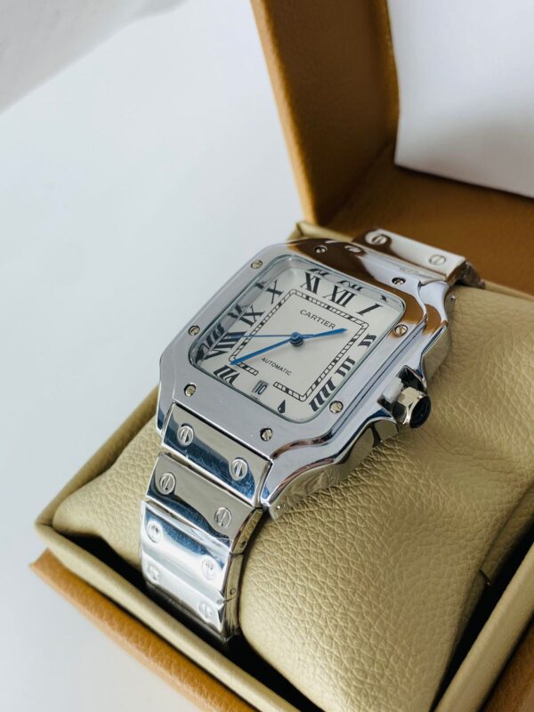 Reloj Santos Cartier Plateado - Imagen 2